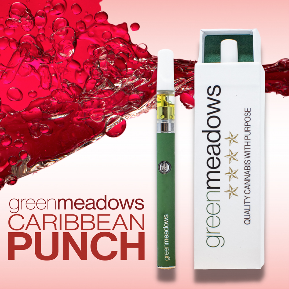 Caribbean Punch Green Meadows Distillate Cartridge Jane