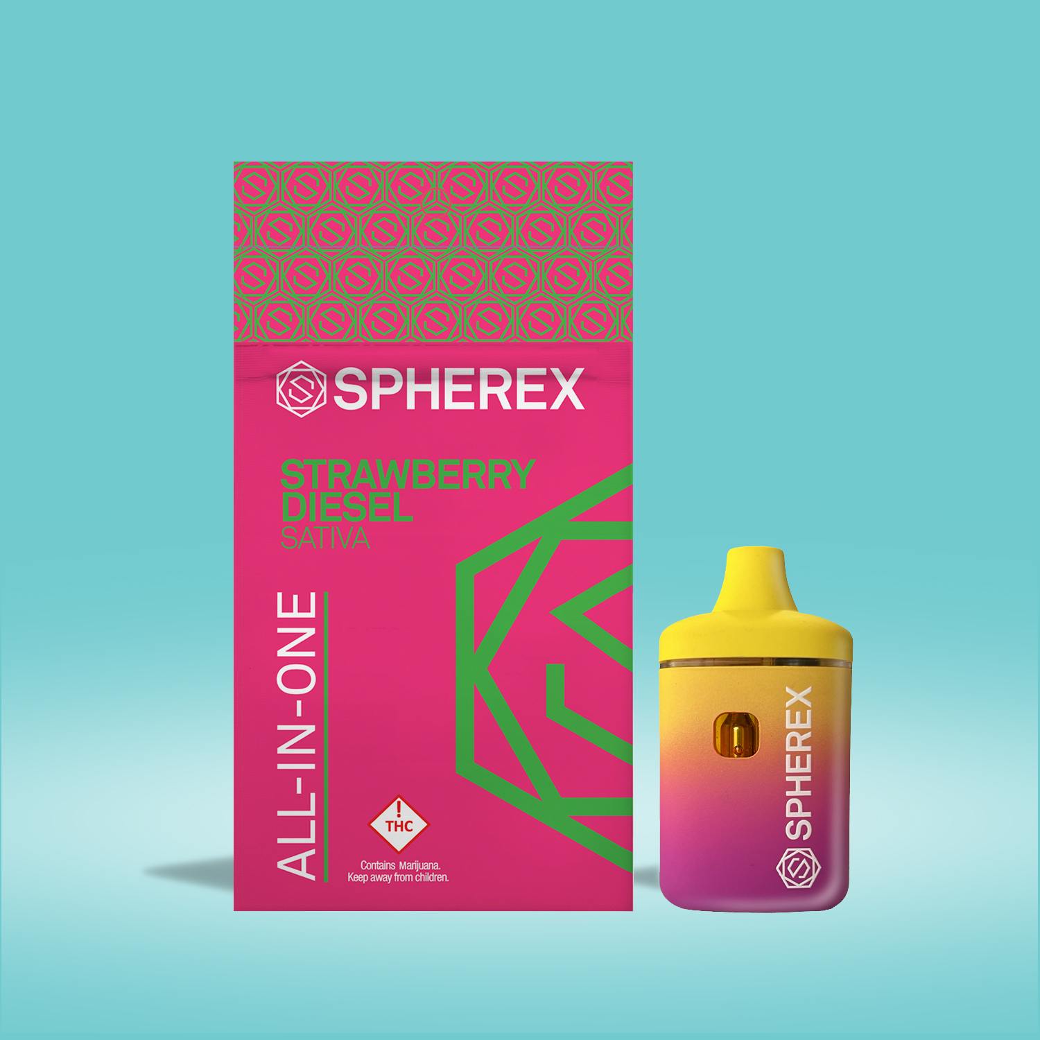 SPHEREX- Strawberry Diesel (Sativa) All-In-One | 1g