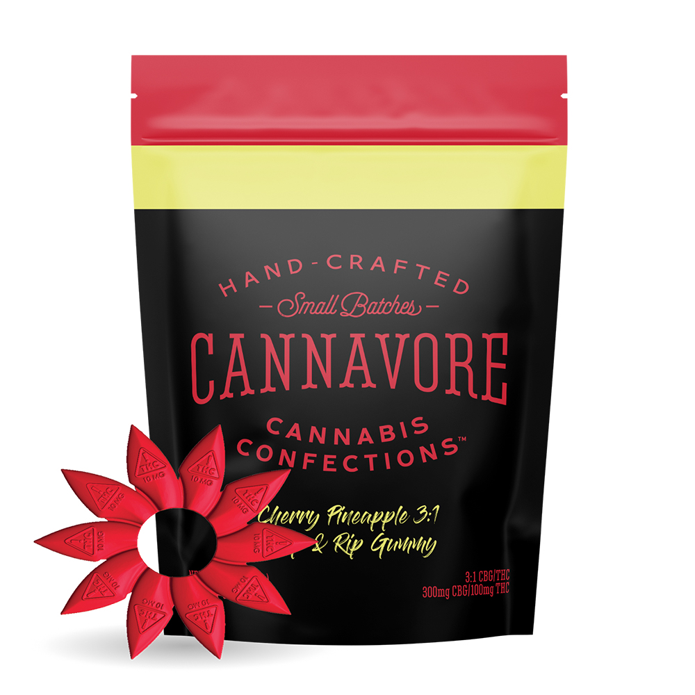 Cannavore Gummy 3:1 Cherry Pineapple [10pk] (300mg CBG/100mg THC)
