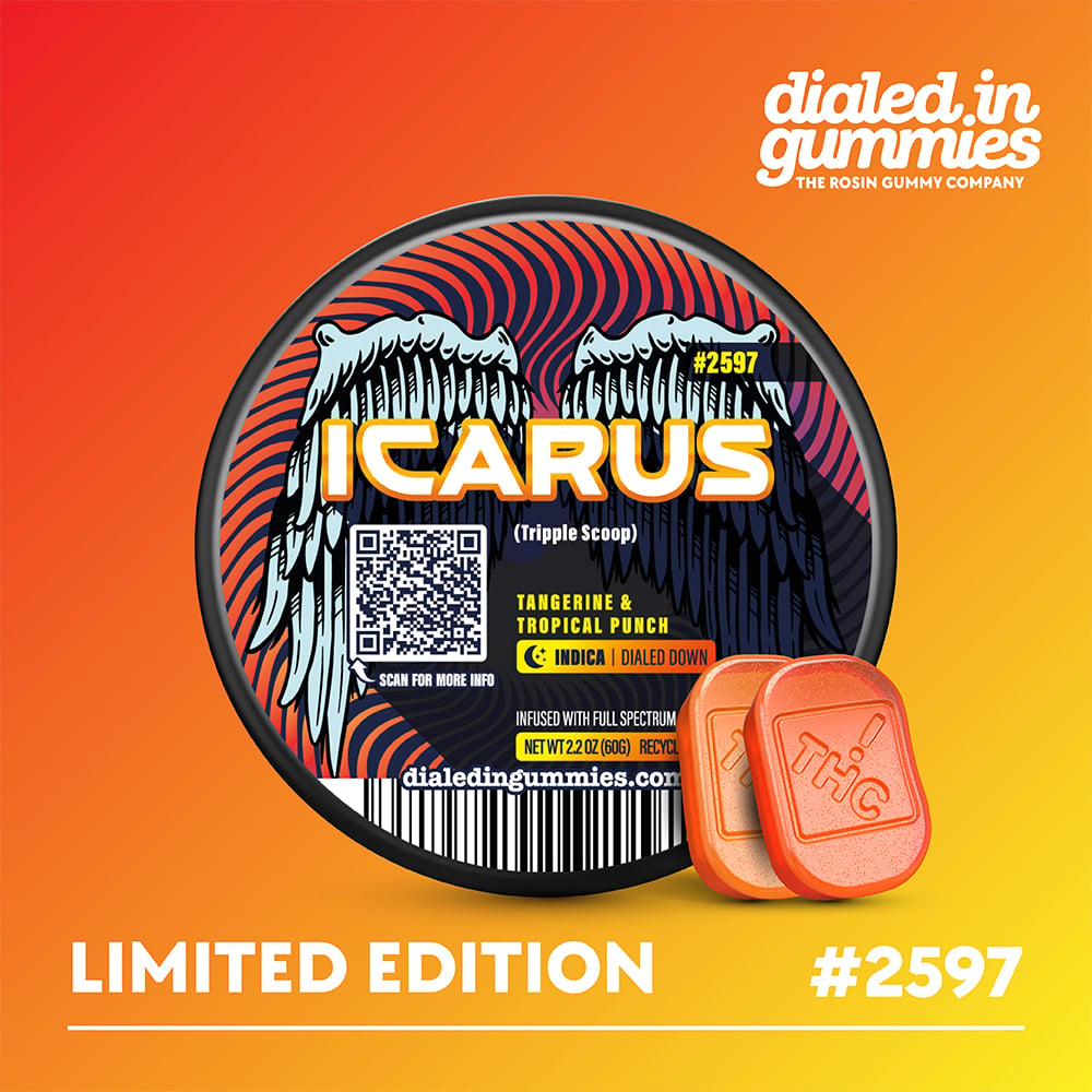 100mg - Icarus #2597 - Rosin Gummies (10pk)