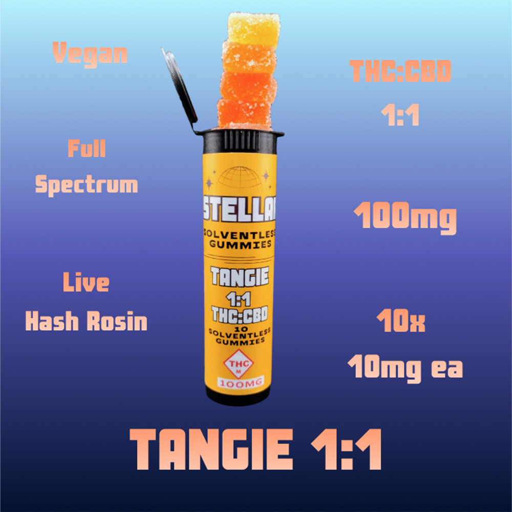 1:1 Tangie [10pk] (100mg CBD/100mg THC)