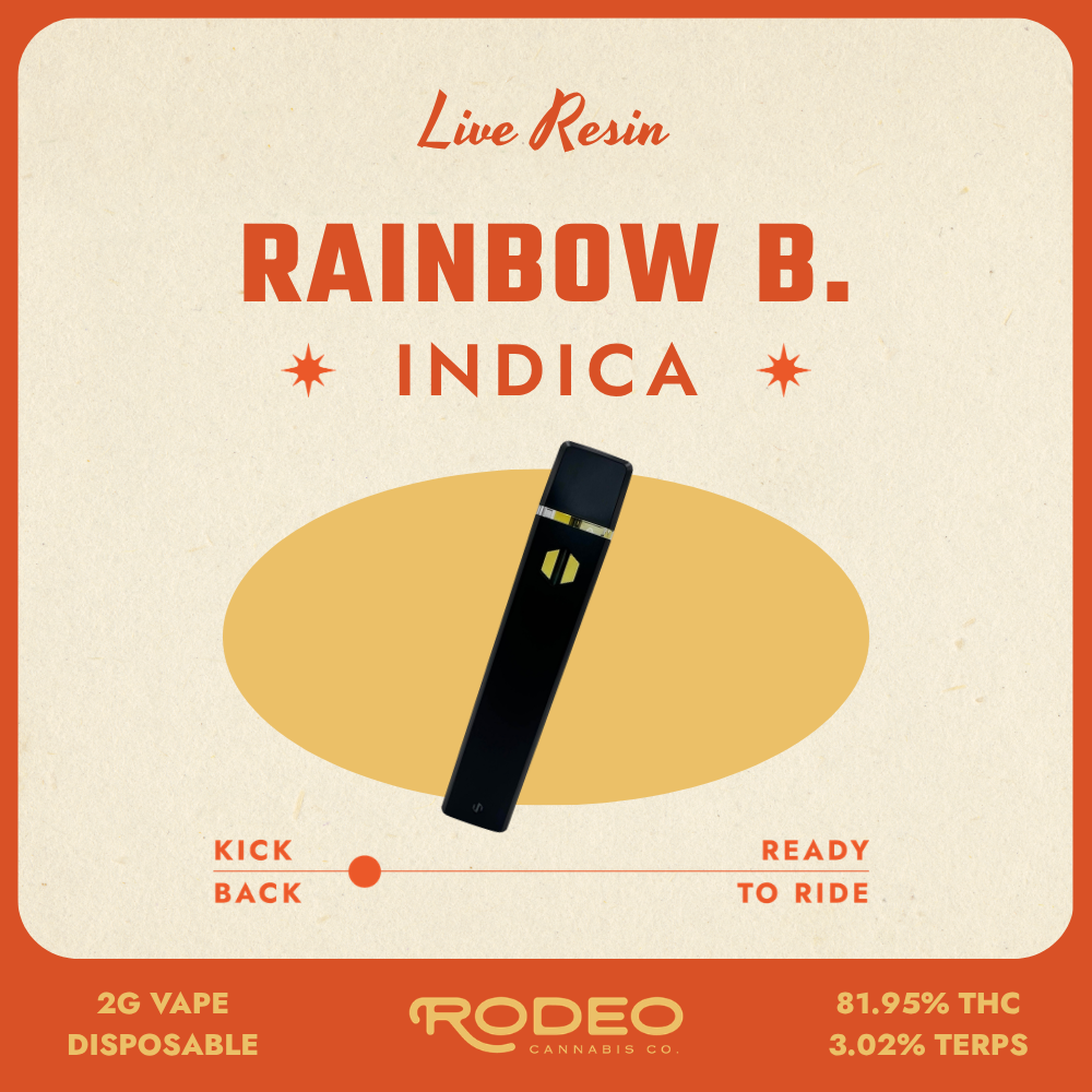 Rodeo Cannabis - Rainbow B. (I) Live Resin Disposable Vape (2g) C0070000474