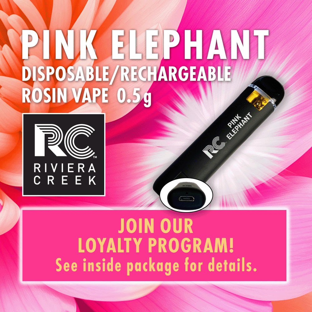 Riviera Creek Disposable Vape Delta 8 Vape | Delta 8 THC | D8 Highlighter |Disposable  Vape Pink Elephant Rosin Disposable Vape .5g Vaporizers