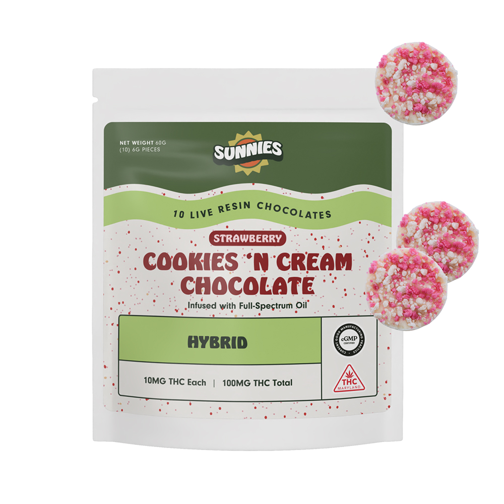 Strawberry Cookies 'N' Cream Chocolate - Hybrid [10pk] (100mg)