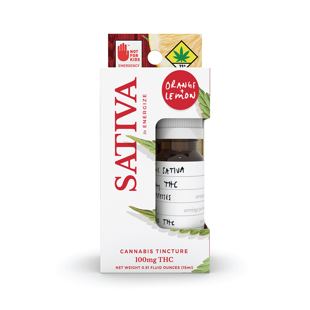 Sativa Orange+Lemon (100mg) Verdure NWCS Sublinguals Jane