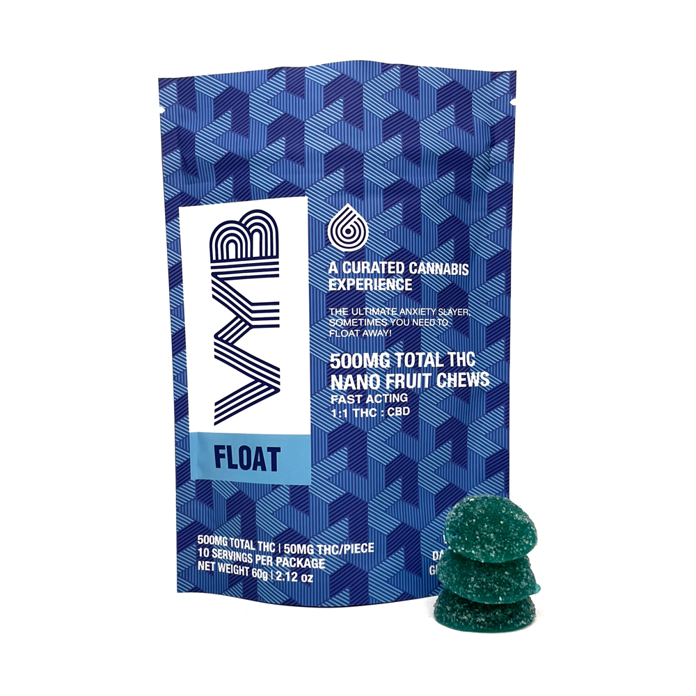 Float Sour Watermelon [10pk] (500mg) VYB Nano Fruit Chews Jane