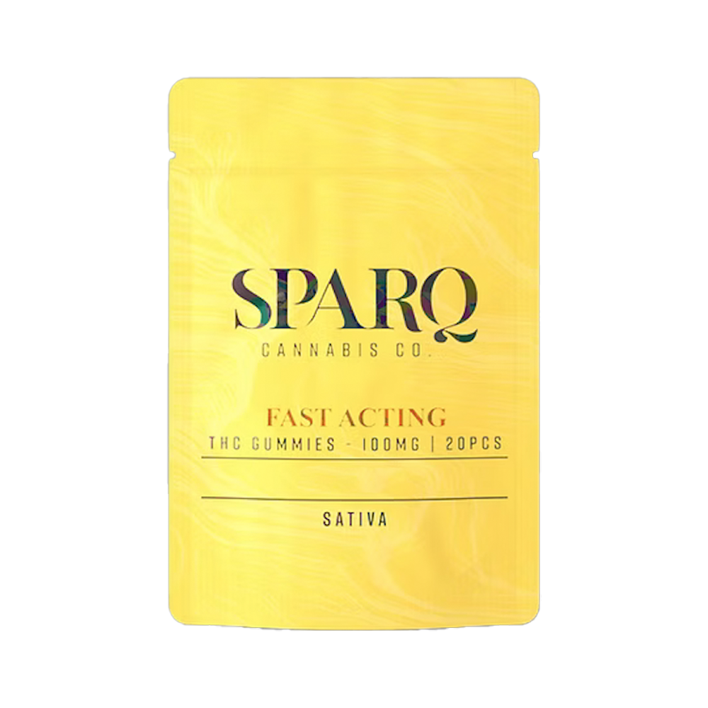Sparq - Pineapple Sativa Fast Acting Gummies (100mg 20pk)