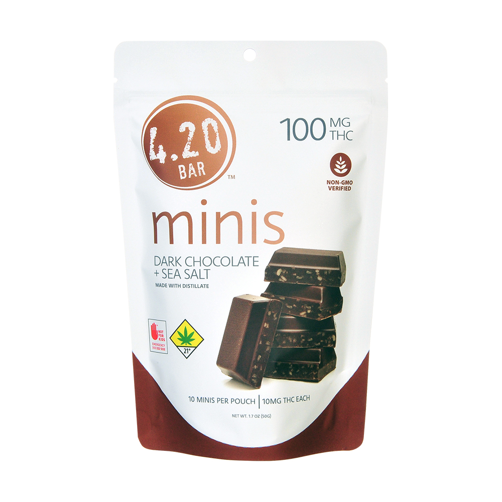 Dark Chocolate Sea Salt Minis 100mg 10-pack