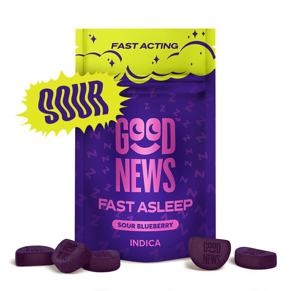 FAST ASLEEP Sour Blueberry [10pk] (100mg THC/50mg CBN)