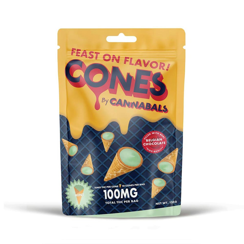 Mint Chocolate Cones [10pk] (100mg)