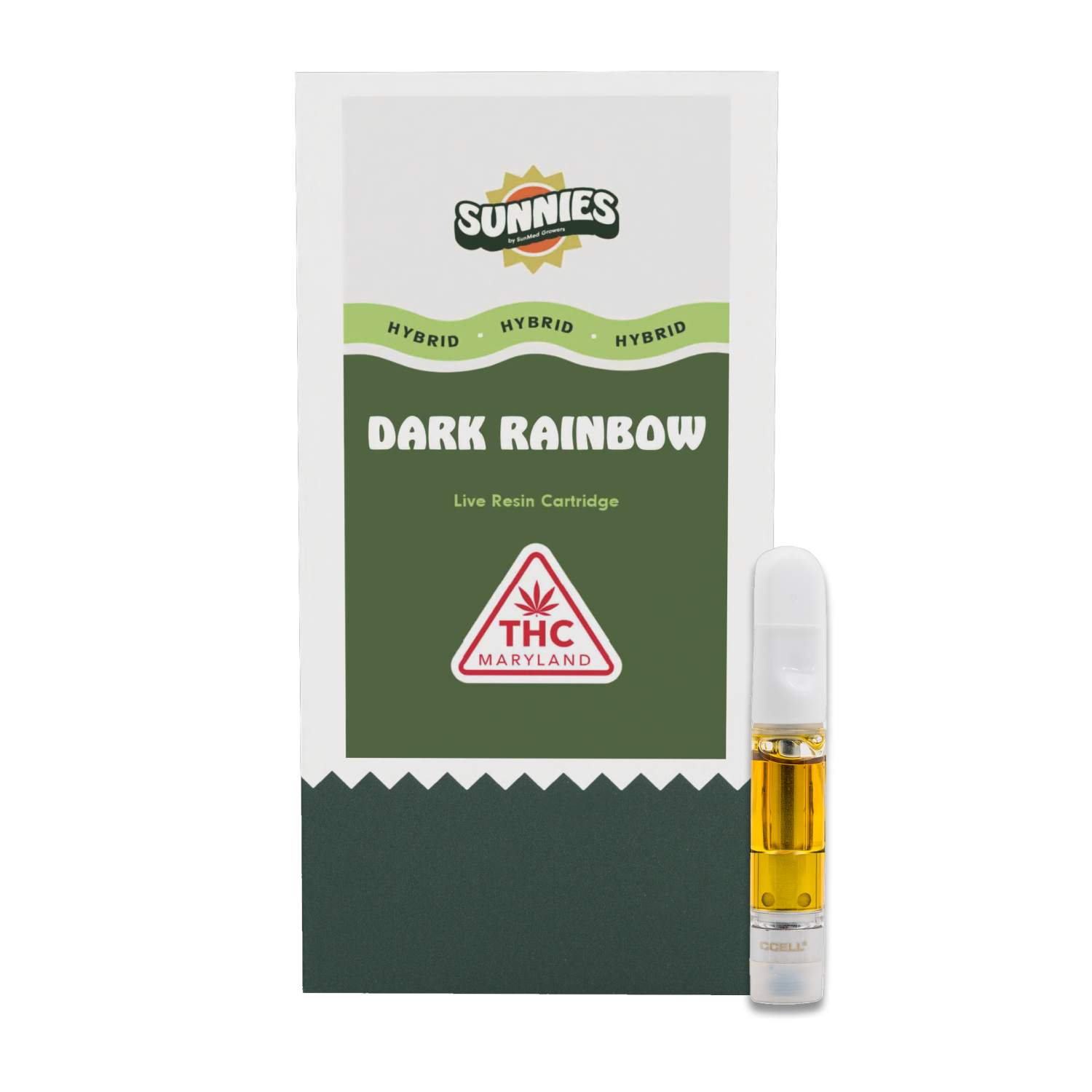 SUNMED  DARK RAINBOW  LIVE RESIN CART  HYBRID