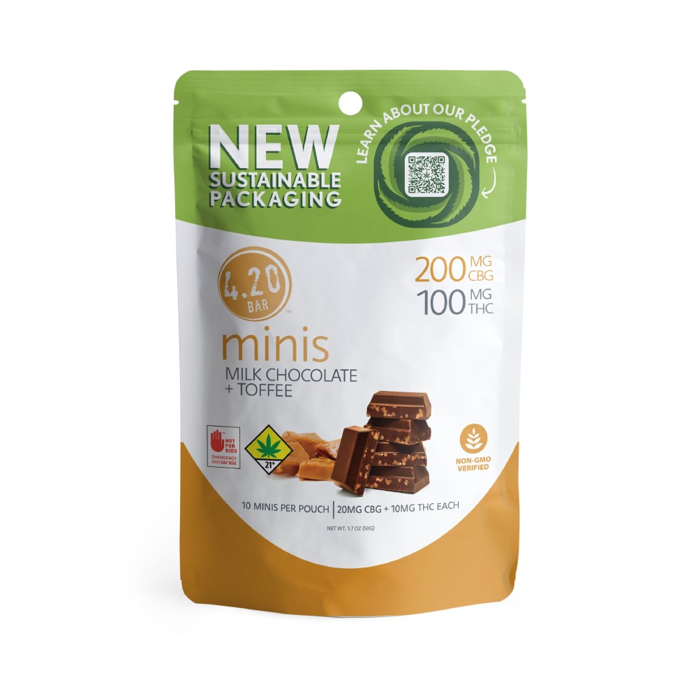 2:1 Milk Chocolate + Toffee [10pk] (200mg CBG/100mg THC)