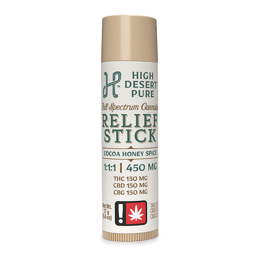 1:1:1 Relief Stick [0.52 oz] (150mg CBD/150mg THC/150mg CBG)