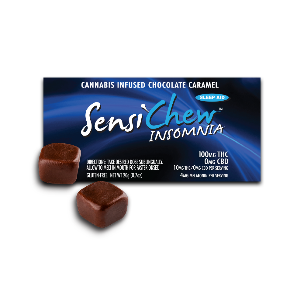 Sensi Chew Insomnia Chocolate Caramel with Melatonin | Farmacy