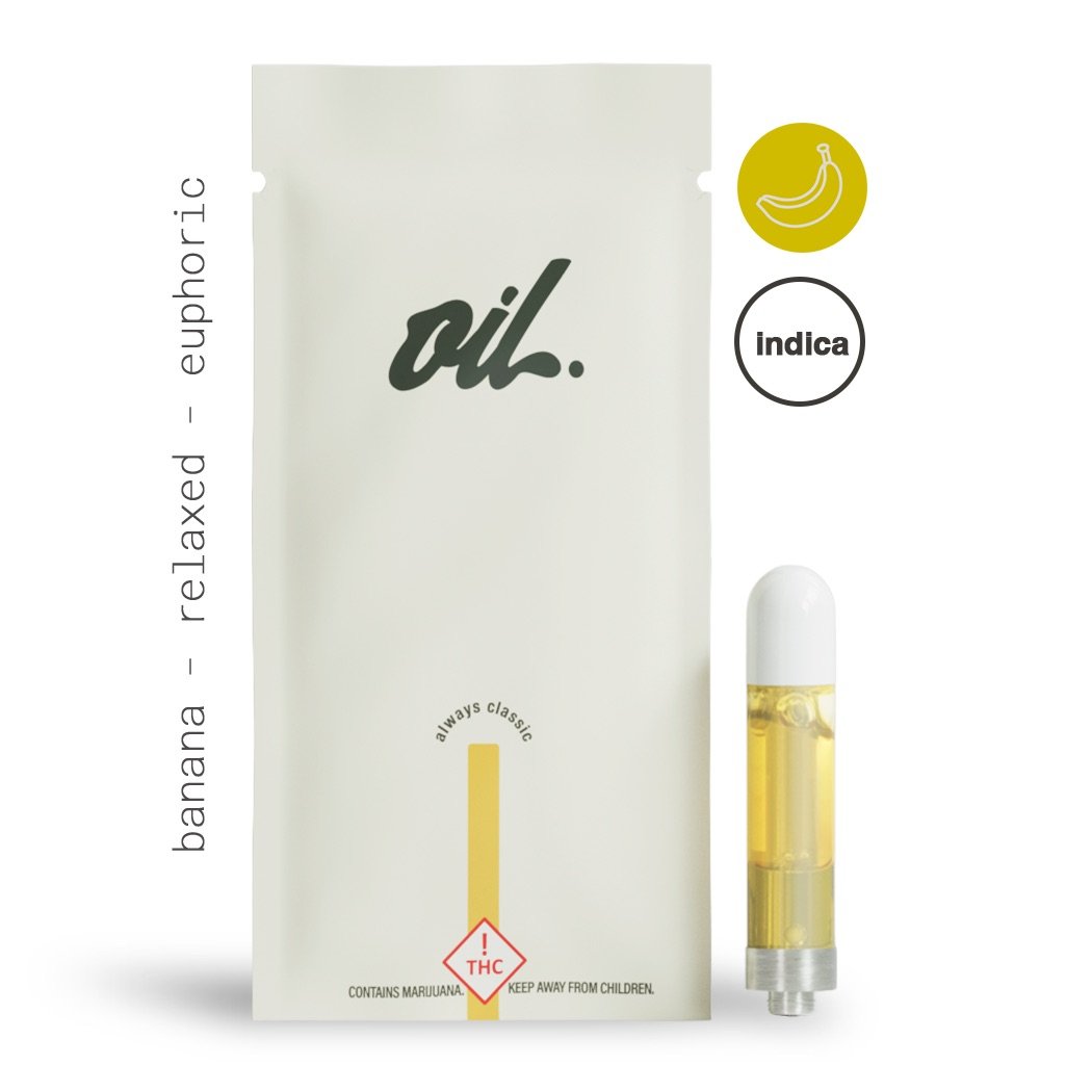 Shop Banana Kush - Cartridge - 1000mg | The Happy Camper - Bailey