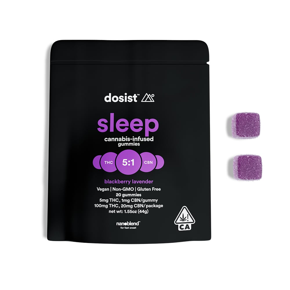 sleep blackberry lavender [20pk] (100mg THC, 20mg CBN) | dosist 