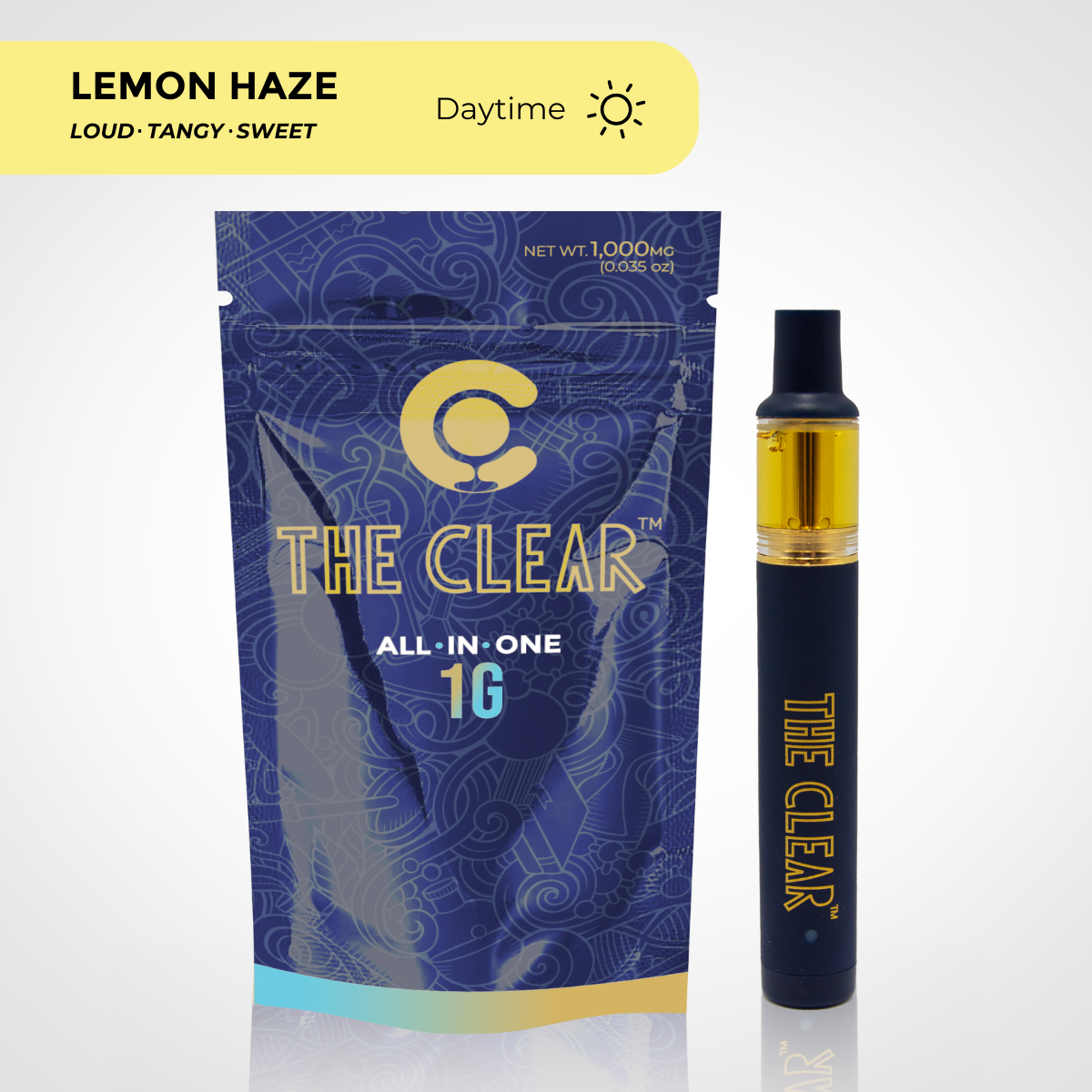 The Clear Original All in One Disposable 1000mg | Lemon Haze The Clear Original All in One Disposable 1000mg | Lemon Haze