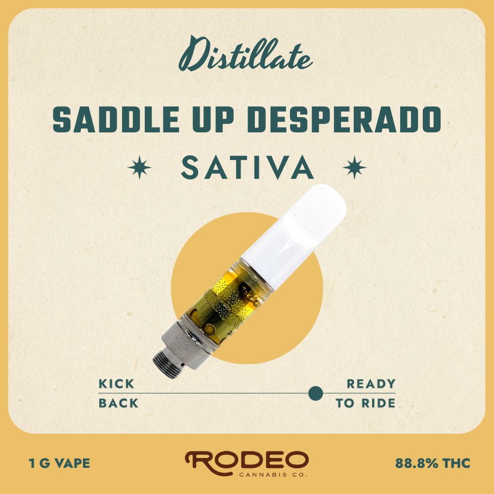 Rodeo Cannabis  Saddle Up Desperado (S) Vape Cartridge  C0070000267
