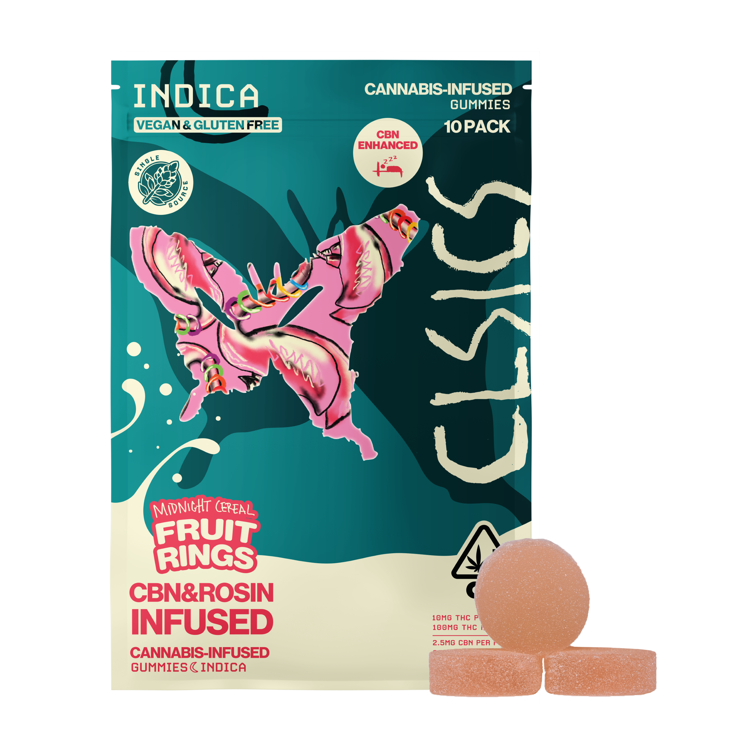 Fruit Rings - Midnight Cereal [10pk] (100mg THC/25mg CBN)