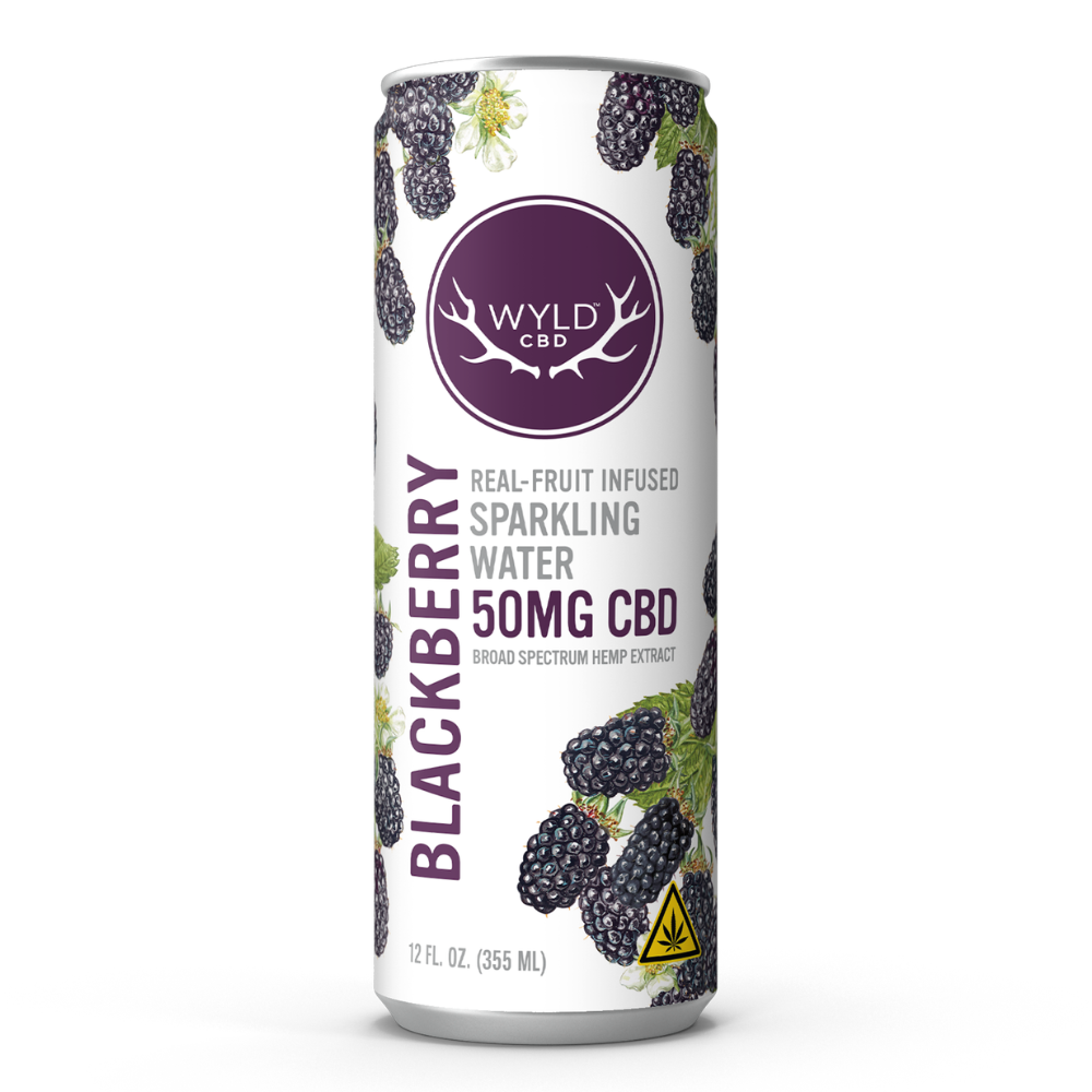 50mg Blackberry CBD Sparkling Water
