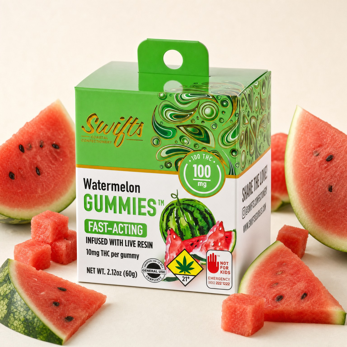 Watermelon [10pk] (100mg)