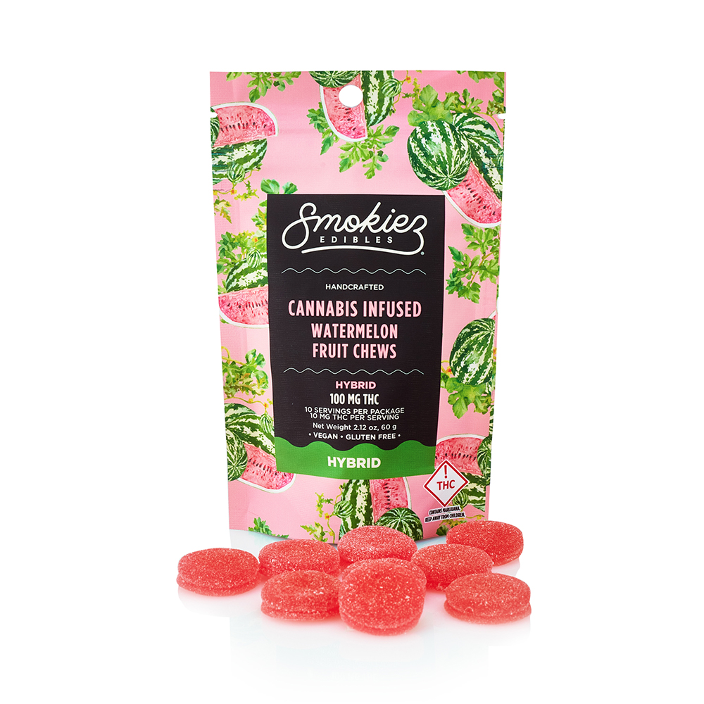 Smokies | Gummies | 100mg | Watermelon | Hybrid
