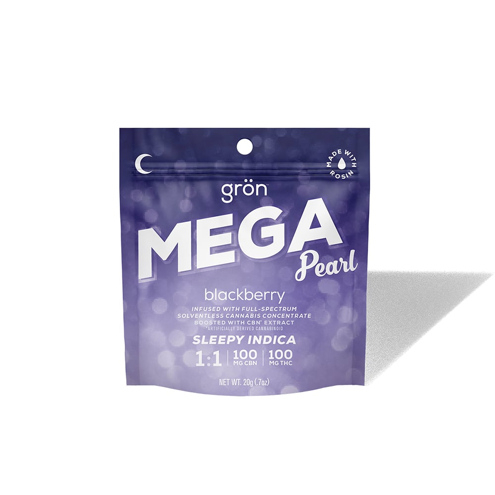 1:1 CBN/THC Blackberry Mega Pearl (100mg CBN/100mg THC)