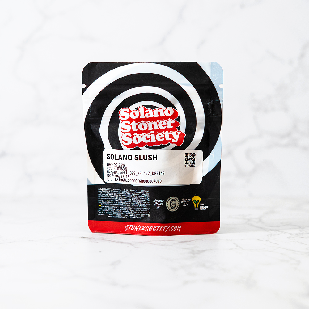 Shop STONER SOCIETY - SOLANO SLUSH - INDICA HYBRID - [3.5G] | The Bright  Spot (MED) Dispensary Fairfield, CA