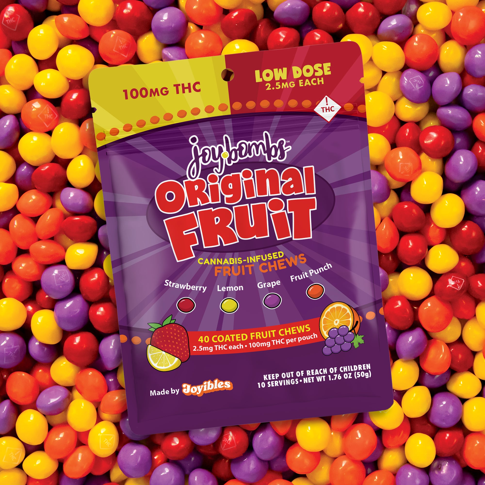 Joy Bombs Original Fruit / Ea