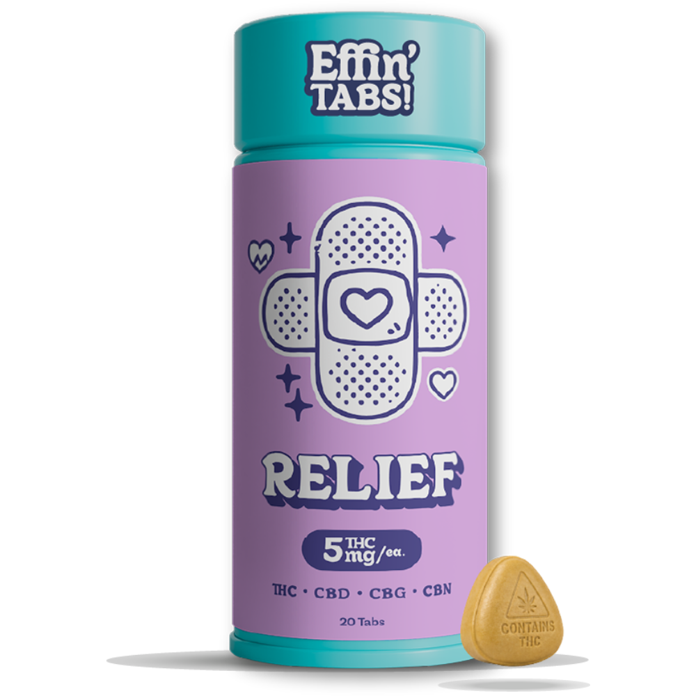 Effin' Relief [20pk] (100mg THC/200mg CBD/50mg CBG/50mg CBN)