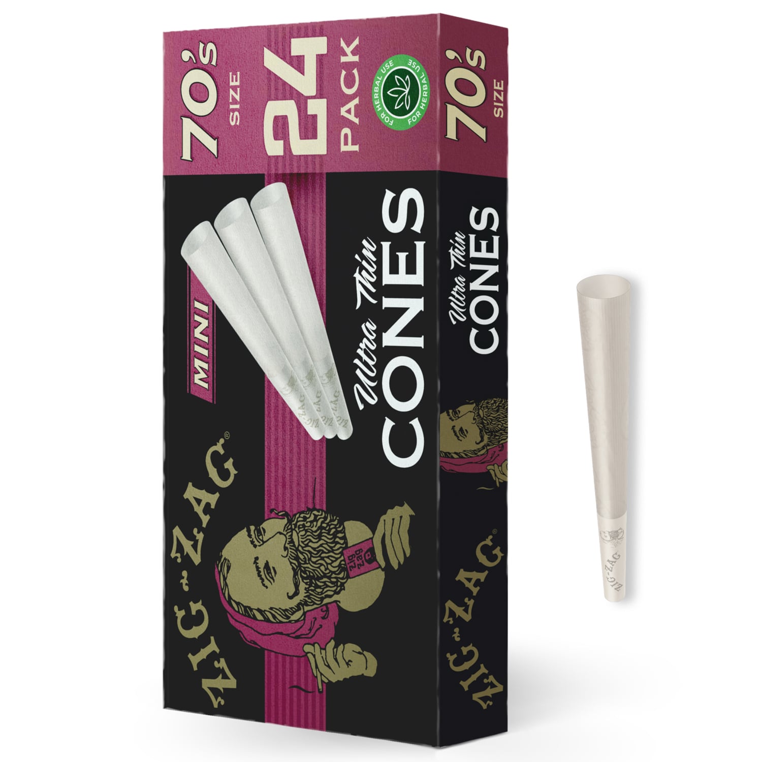 Ultra Thin Mini Cones - 70mm [24pk]