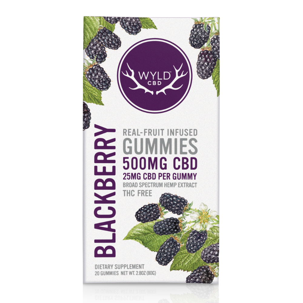 500mg Blackberry CBD Gummies | 20-pack 500mg Blackberry CBD Gummies | 20-pack