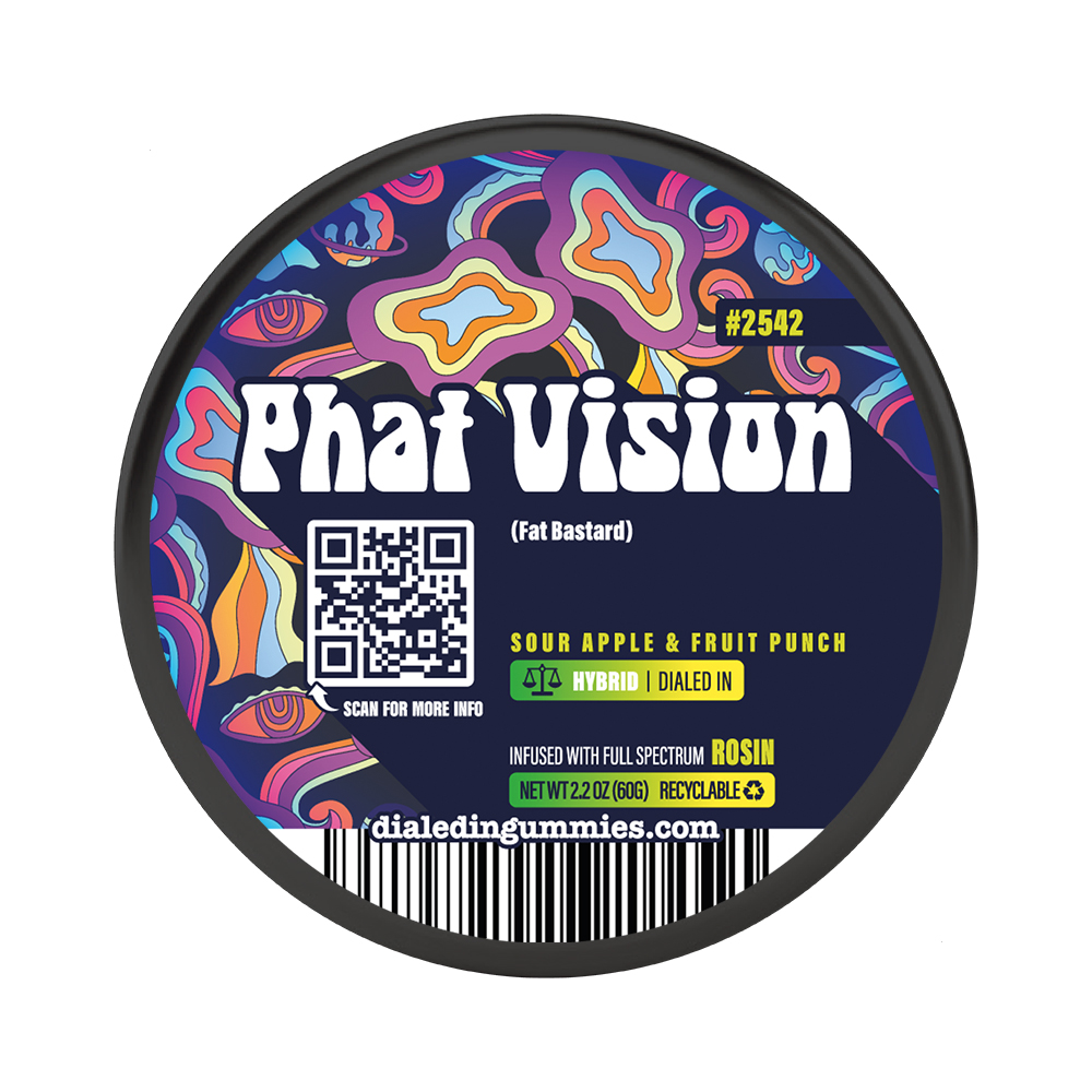100mg - Phat Vision #2542 - Rosin Gummies (10pk)