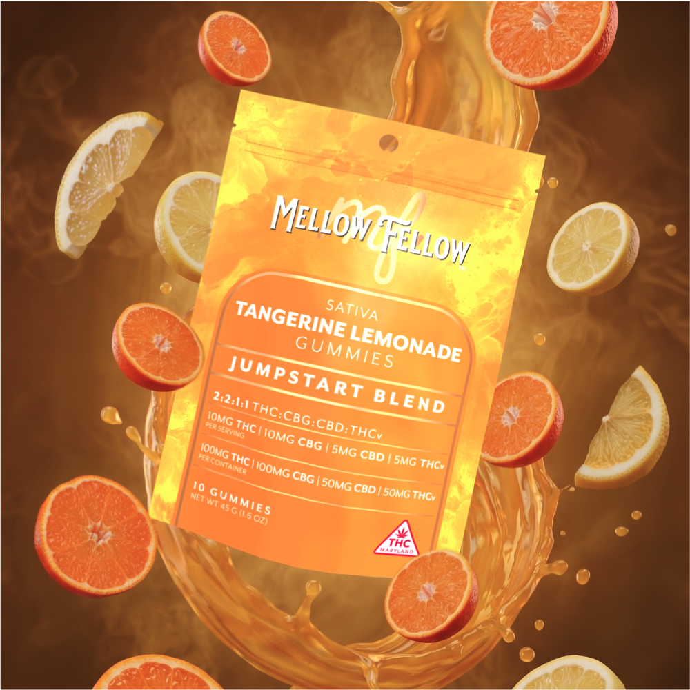 2:2:1:1 Tangerine Lemonade Jumpstart Blend [10pk] (100mgTHC/100mgCBG/50mgCBD/50mgTHCV)