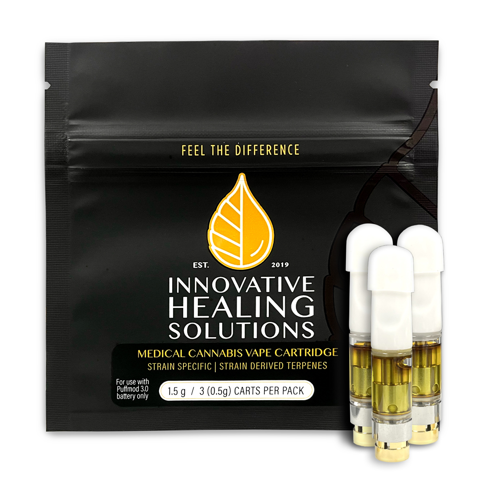 Banana Kush 3Pack (0.5g) Cartridges 1.5g Innovative Healing