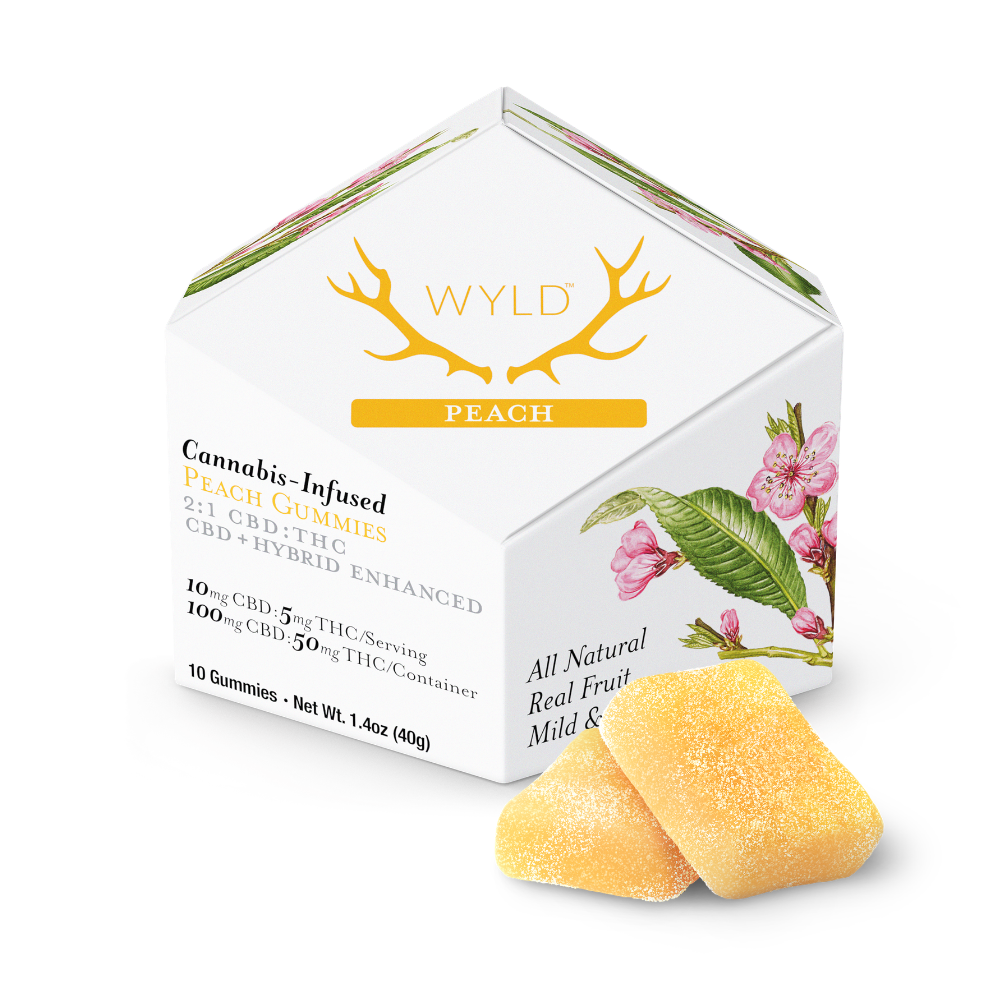 Peach 2:1 CBD + Hybrid Enhanced Gummies | 100mg :50mg Peach 2:1 CBD + Hybrid Enhanced Gummies | 100mg :50mg