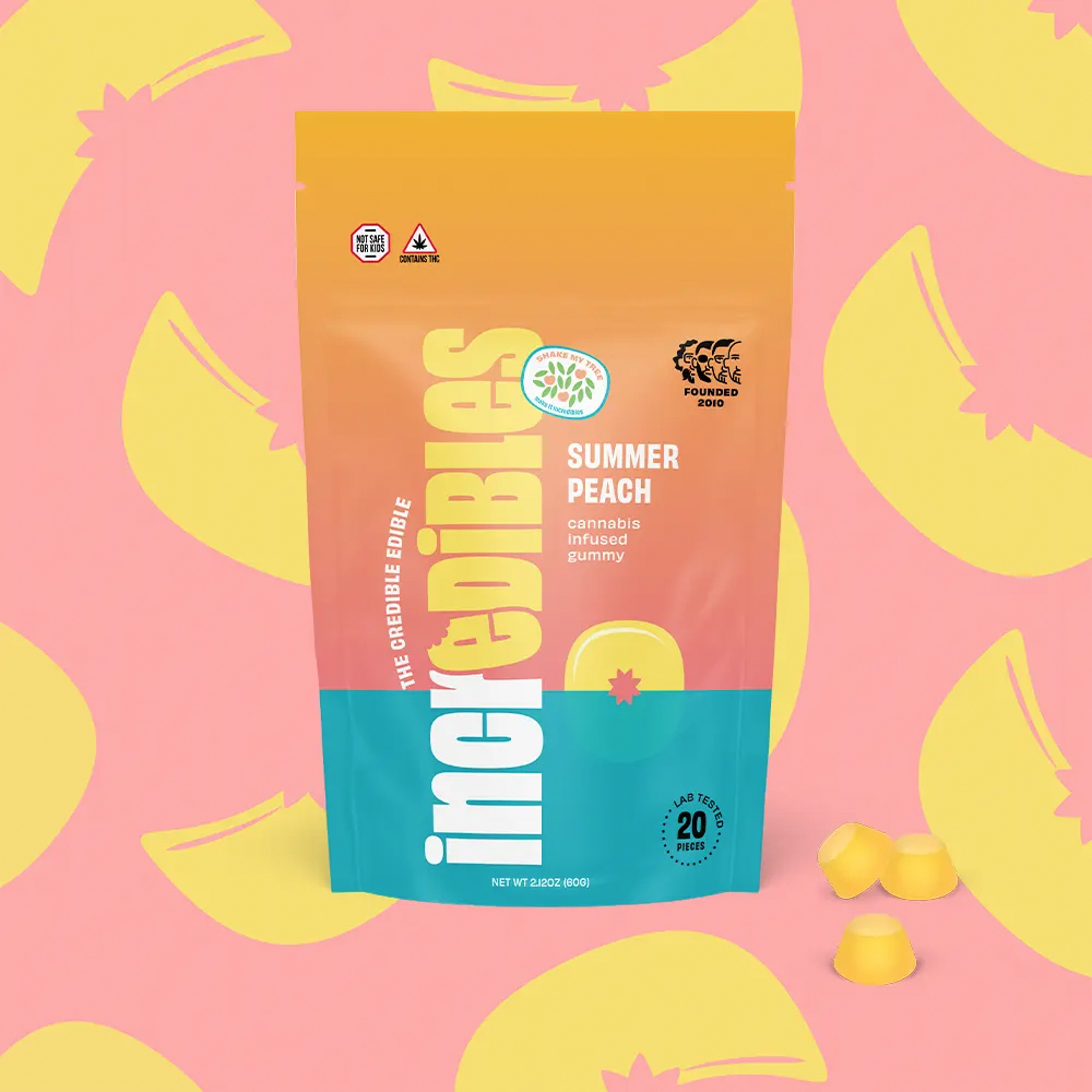 inc.edibles - Summer Peach (H) Gummies (4.4mg 20pk) C0010000868