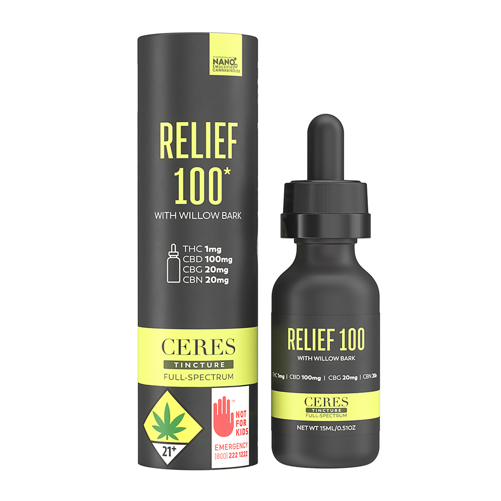 Relief 100 [15ml] (1mg THC/100mg CBD/20mg CBG/20mg CBN)