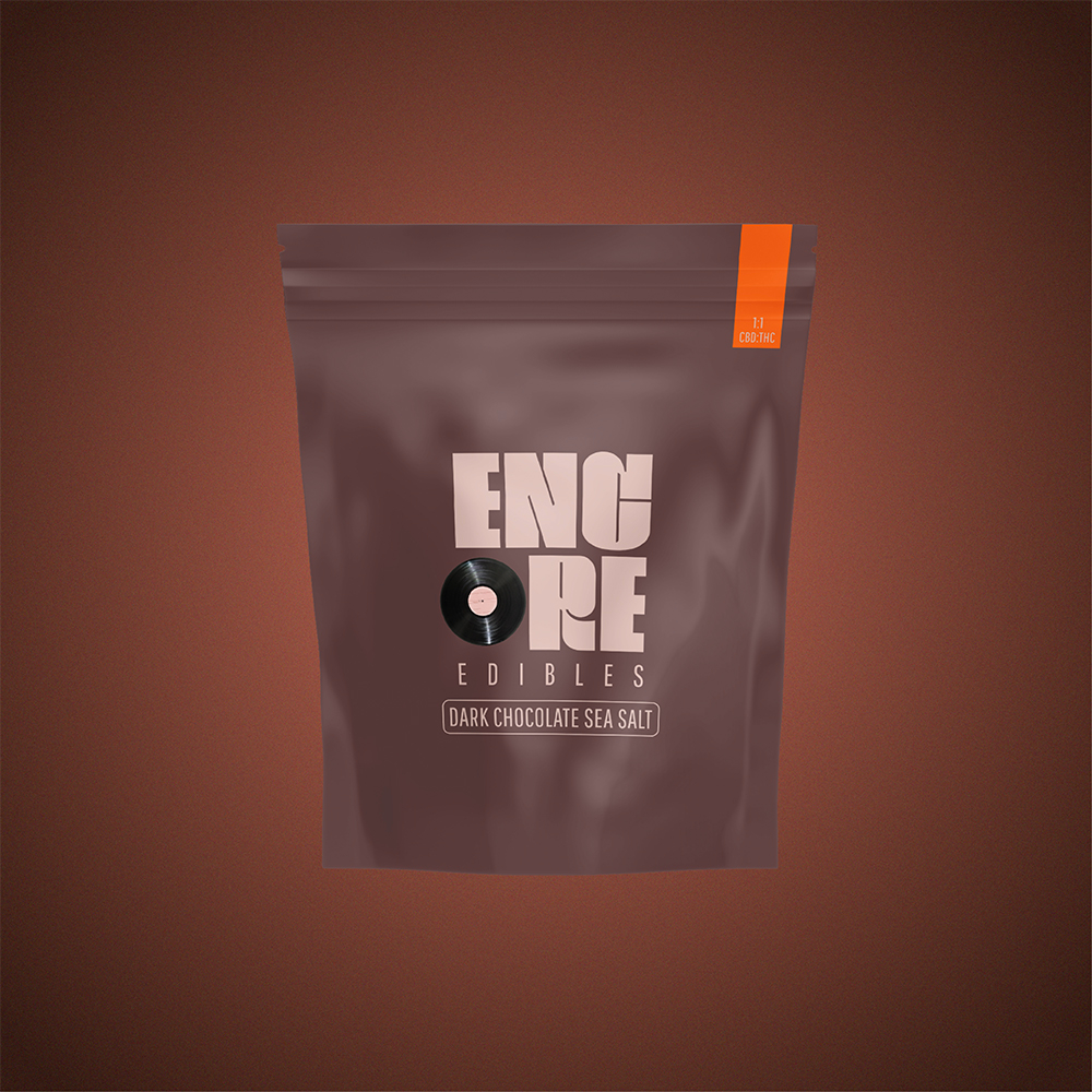 Dark Chocolate Sea Salt 1:1 CBD: THC 100mg 10pk