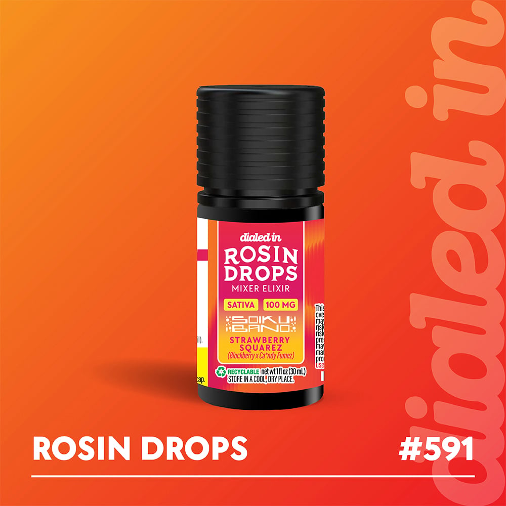 100mg - Strawberry Squarez - Rosin Drops