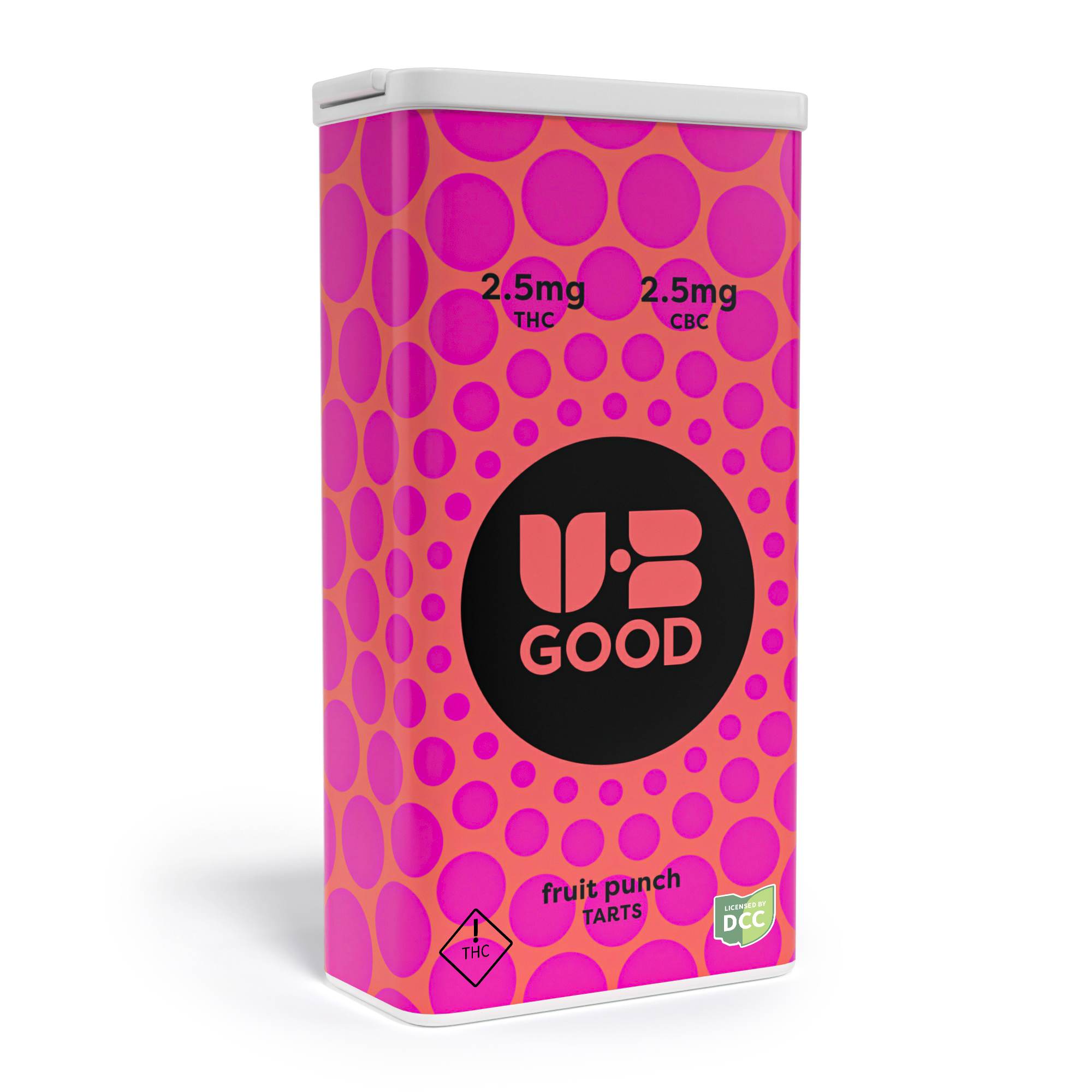 UB GOOD - FRUIT PUNCH 1:1 BOOST - TARTS - [100MG THC / 100MG CBC] - 40PK
