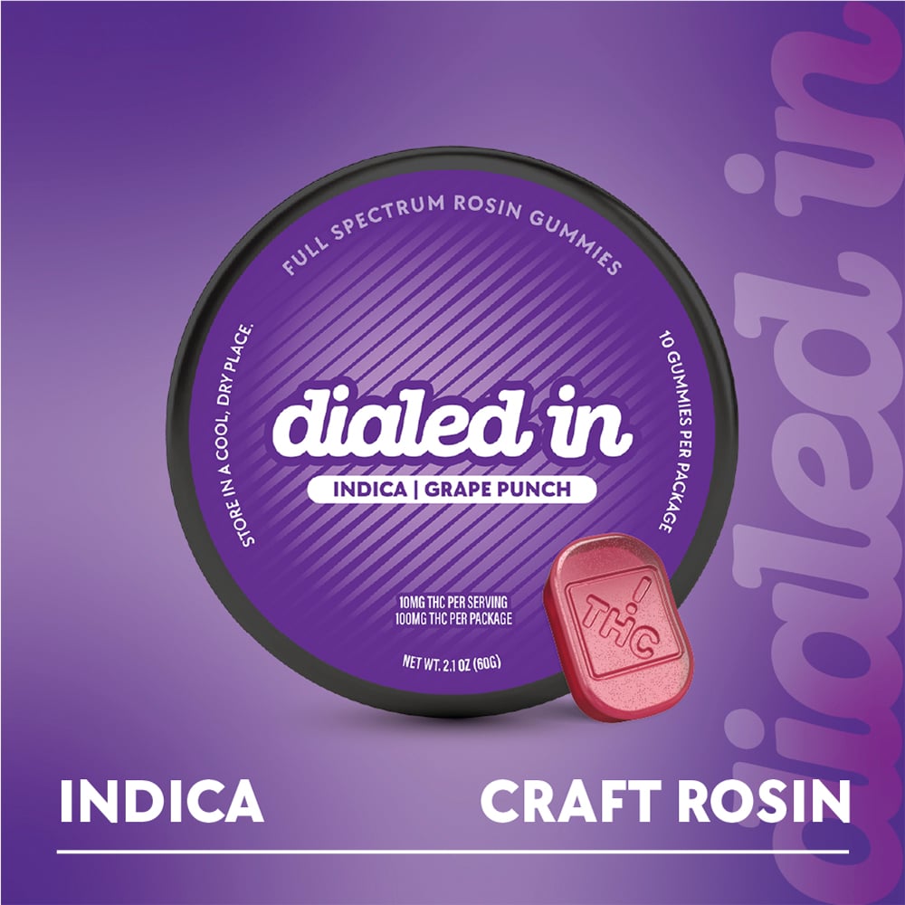 100mg - Grape Punch - Rosin Gummies (10pk)
