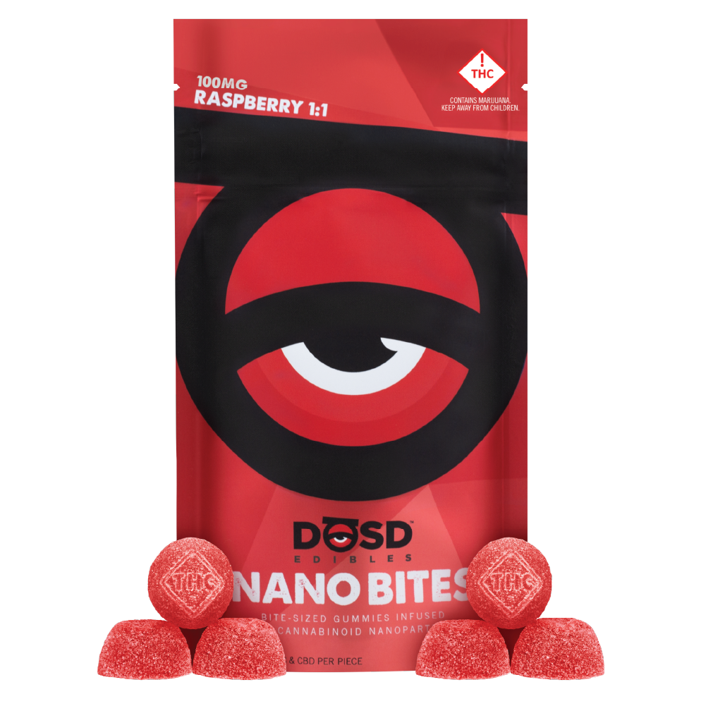 Raspberry 1:1 [10pk] (100mg CBD/100mg THC)