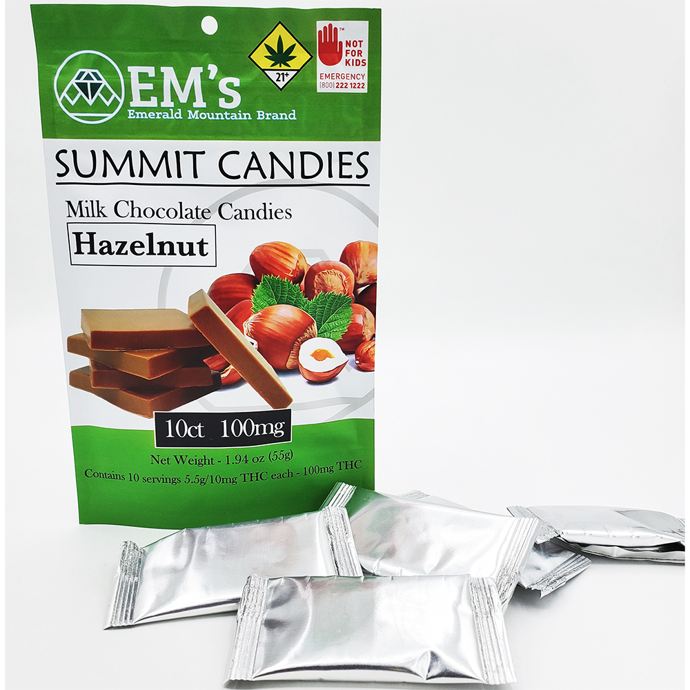 Shop Milk Chocolate - Hazelnut [10pk] (100mg) | High Point