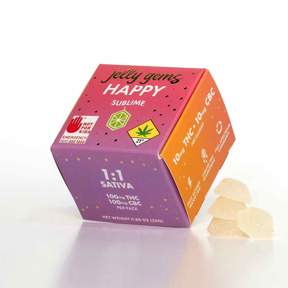 1:1 Sublime [10pk] (100mg THC/100mg CBC)