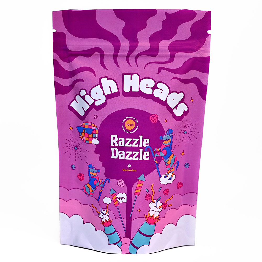 High Heads Razzle Dazzle [10pk] (100mg) for sale - The