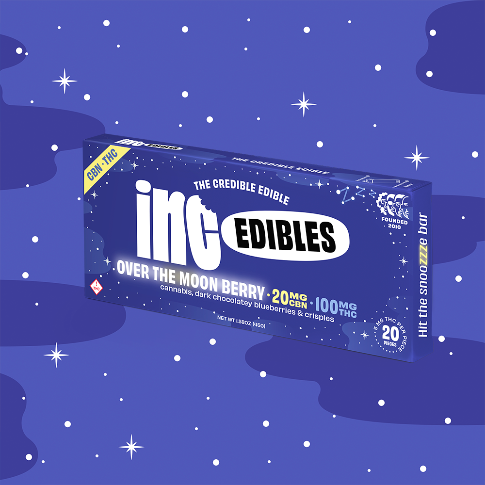 inc.edibles Over The Moon Berry THC CBN Bar 00648 (4.6mgTHC, 1.12mgCBN) (AGL)