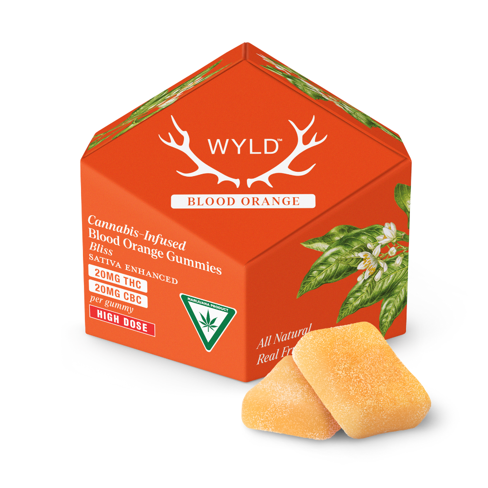 Blood Orange 1:1 CBC + Sativa Enhanced Gummies | 200mg THC:200mg CBC