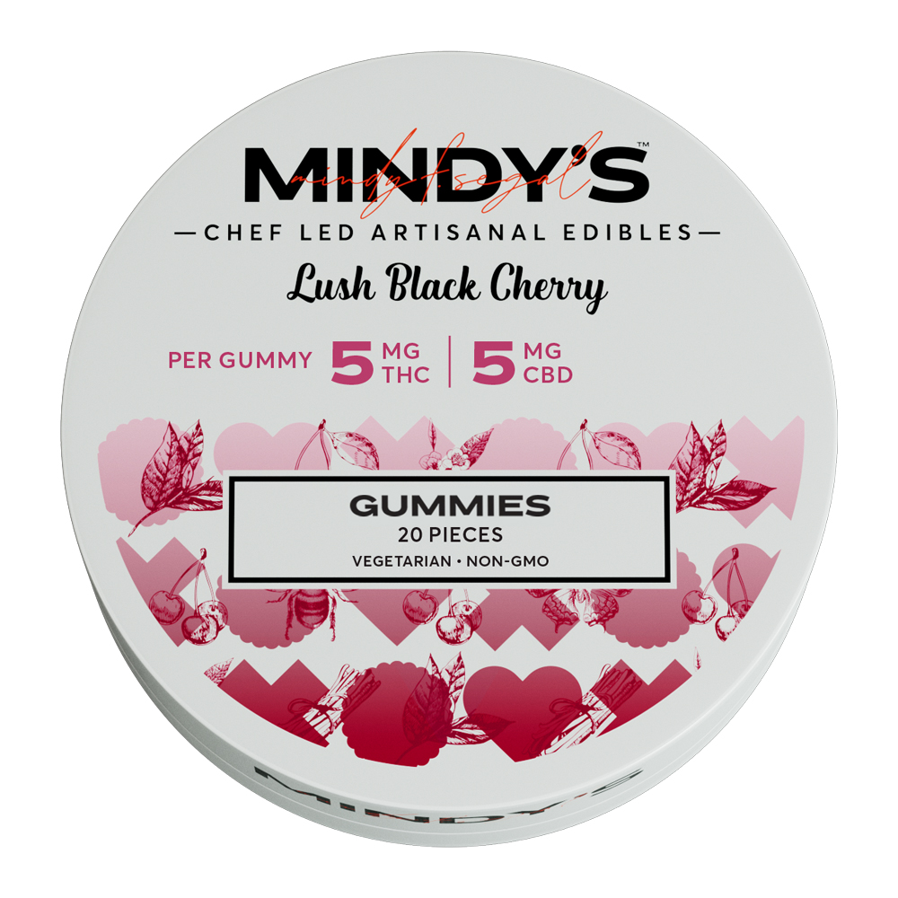 11 Lush Black Cherry [20pk] (100mg CBD/100mg THC) Mindy's Gummies