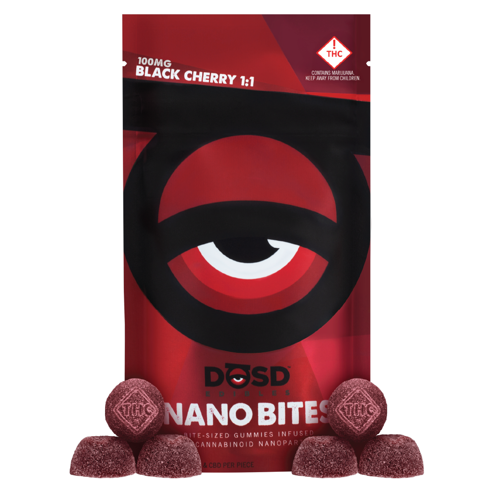 Nano Bites - Black Cherry 1:1 CBD 100mg